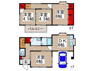 龍村様方貸家の物件間取画像